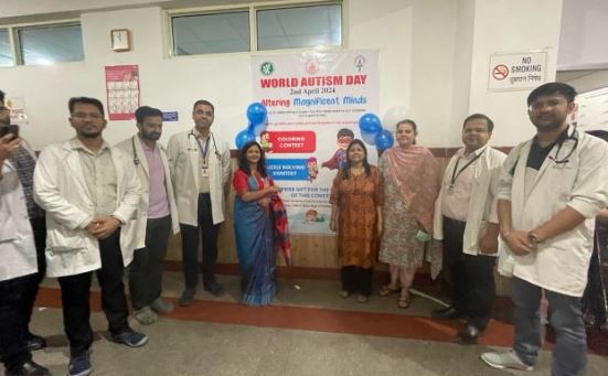 श्री महंत इन्दिरेश अस्पताल में ऑटिज्म ग्रसित बच्चों के साथ मनाया विश्व ऑटिज्म दिवस