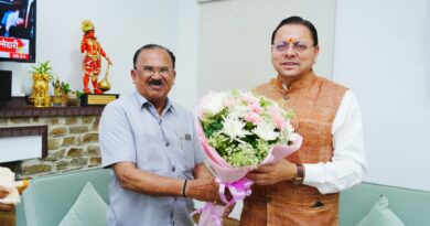 मुख्यमंत्री पुष्कर सिंह धामी से राजस्थान विधानसभा अध्यक्ष वासुदेव देवनानी ने की शिष्टाचार भेंट