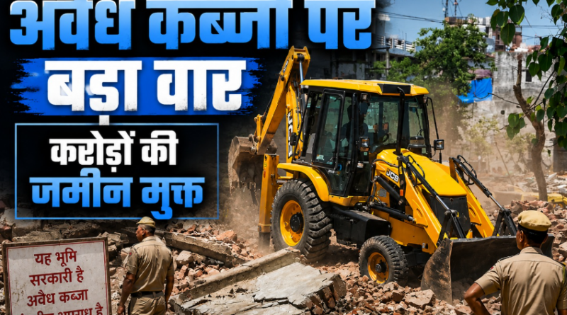 उत्त्राखणड में अवैध कब्जों पर बड़ा वार करोड़ो की जमीन मुक्त