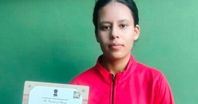 राष्ट्रपति भवन के एट होम रिसेप्शन के लिए अल्मोड़ा की गर्विता भाकुनी का चयन, देशभर से कुल पांच युवा आपदा मित्र कैडेट्स का हुआ है चयन