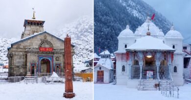 उत्तराखंड में बदला मौसम का मिजाज, केदारनाथ और गंगोत्री धाम में हुई बर्फबारी