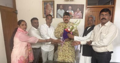जयानंद भारती के भवन निर्माण हेतु 40 लाख की धनराशि स्वीकृत कराने पर महाराज का आभार जताया